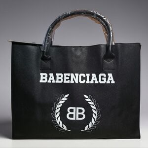 LATC Los Angeles Trading Co. Black Babenciaga Vegan Leather Tote NWT